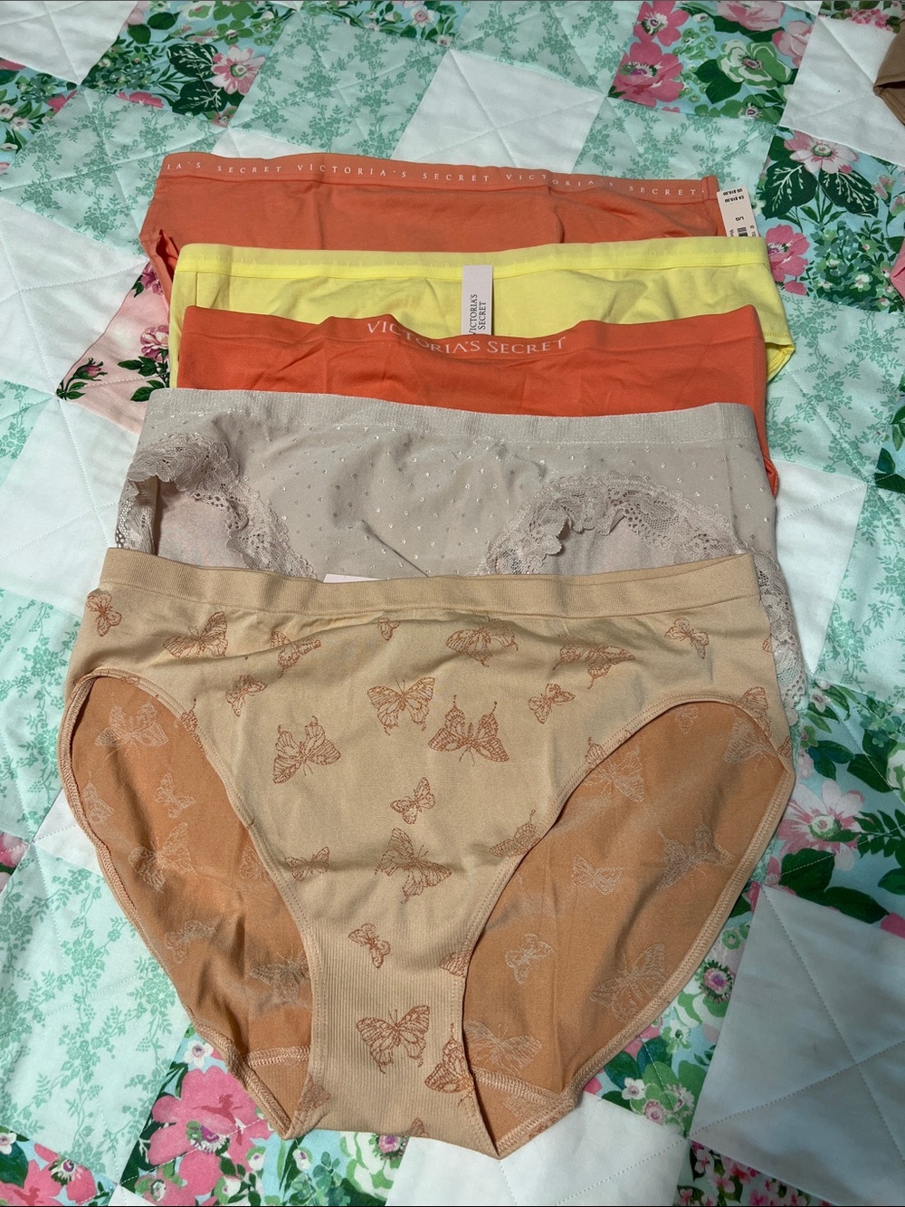 Five pair of Victoria's Secret High-Leg Briefs